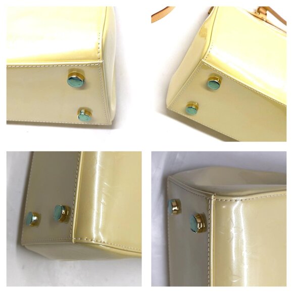 Authentic Louis Vuitton Brea MM Yellow Vernis Hand Bag mn517-112725 - Picture 9 of 16